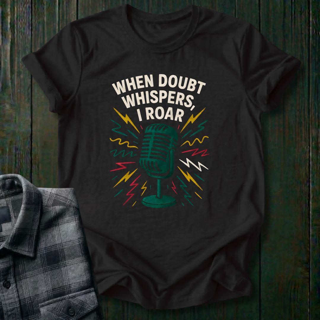 When Doubt Whispers, I Roar, Unisex T-Shirt