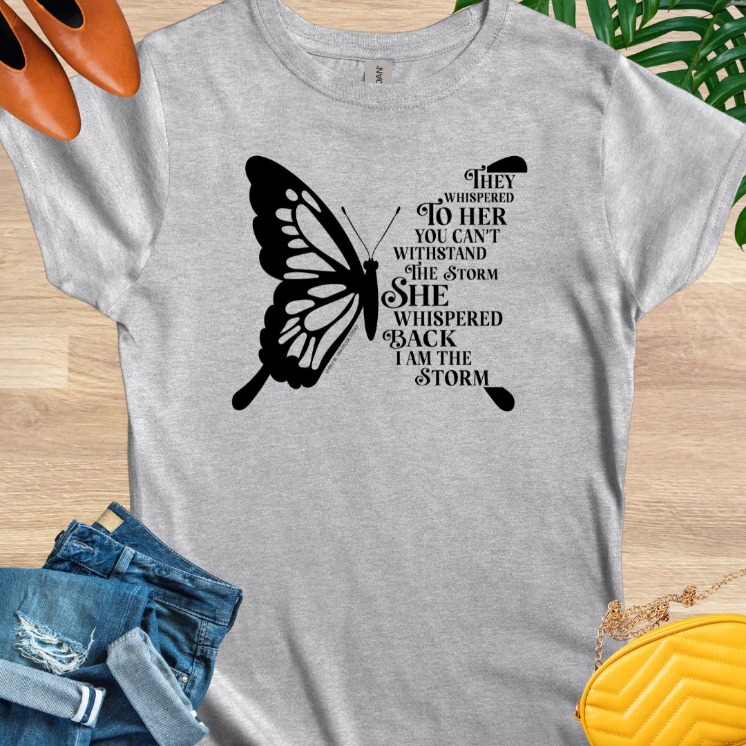 I Am the Storm, Butterfly, T-Shirt