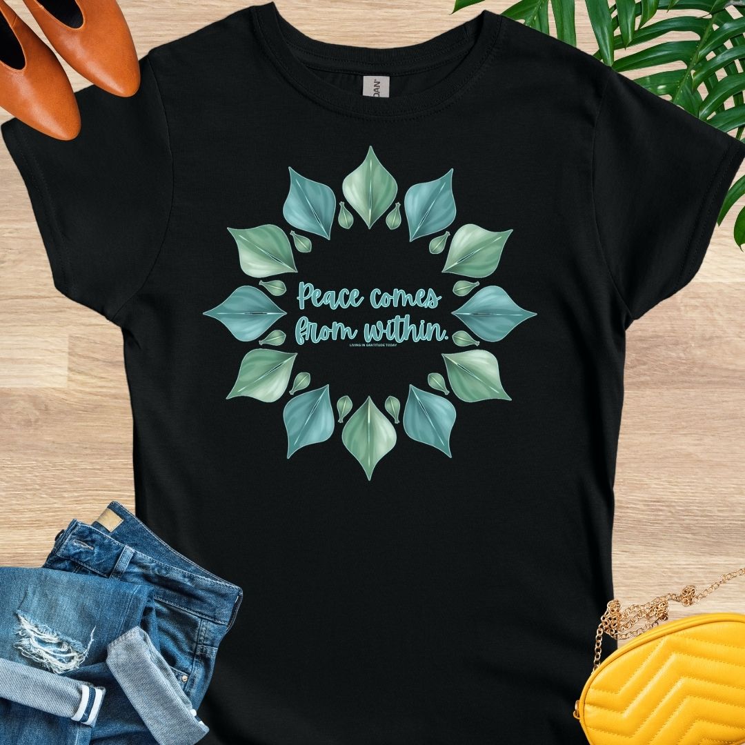 Peace Comes From Within, Mandala, T-Shirt