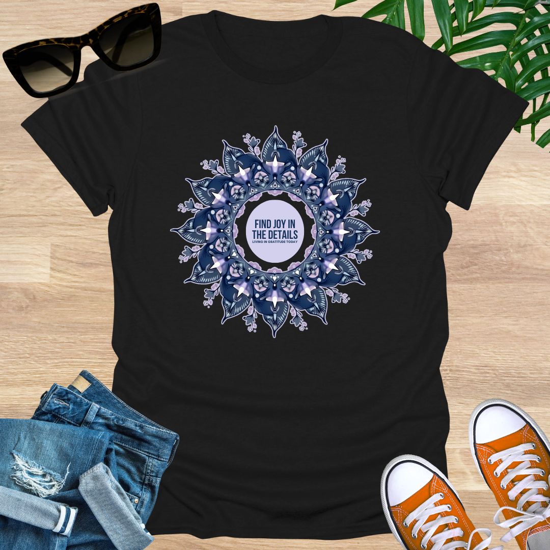 Find Joy in the Details, Mandala, Unisex T-Shirt