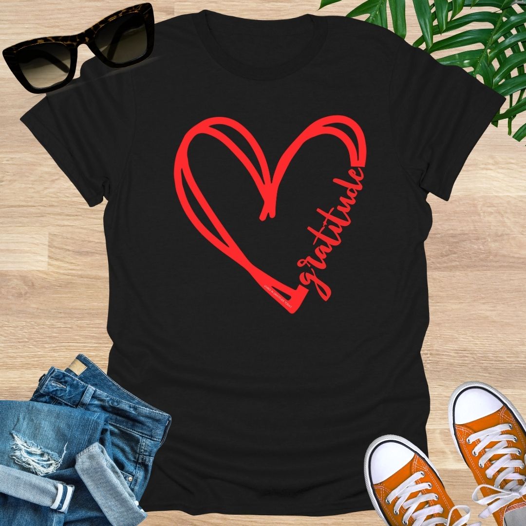 GRATITUDE Heart Unisex T-Shirt