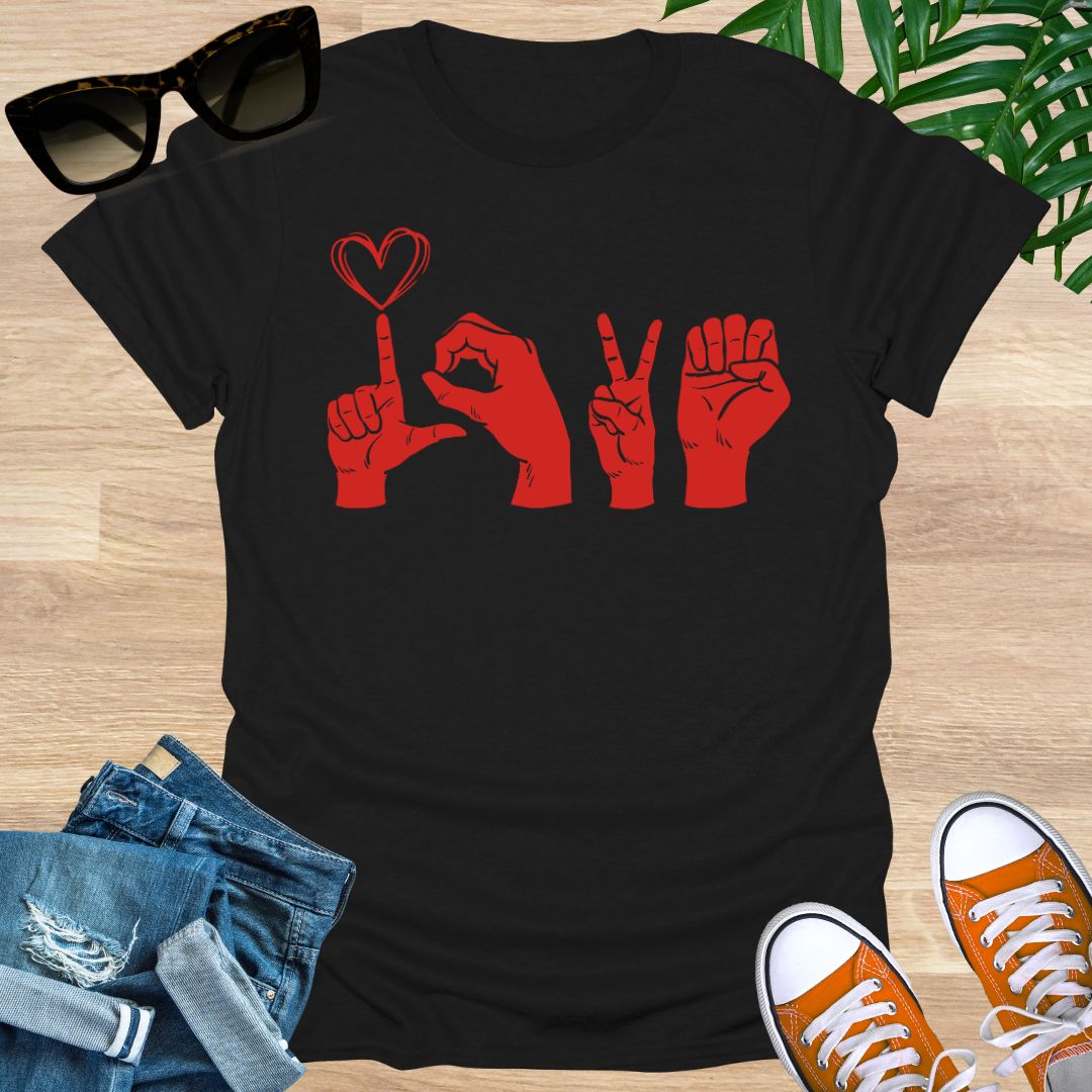 Love, Sign Language, Unisex T-Shirt