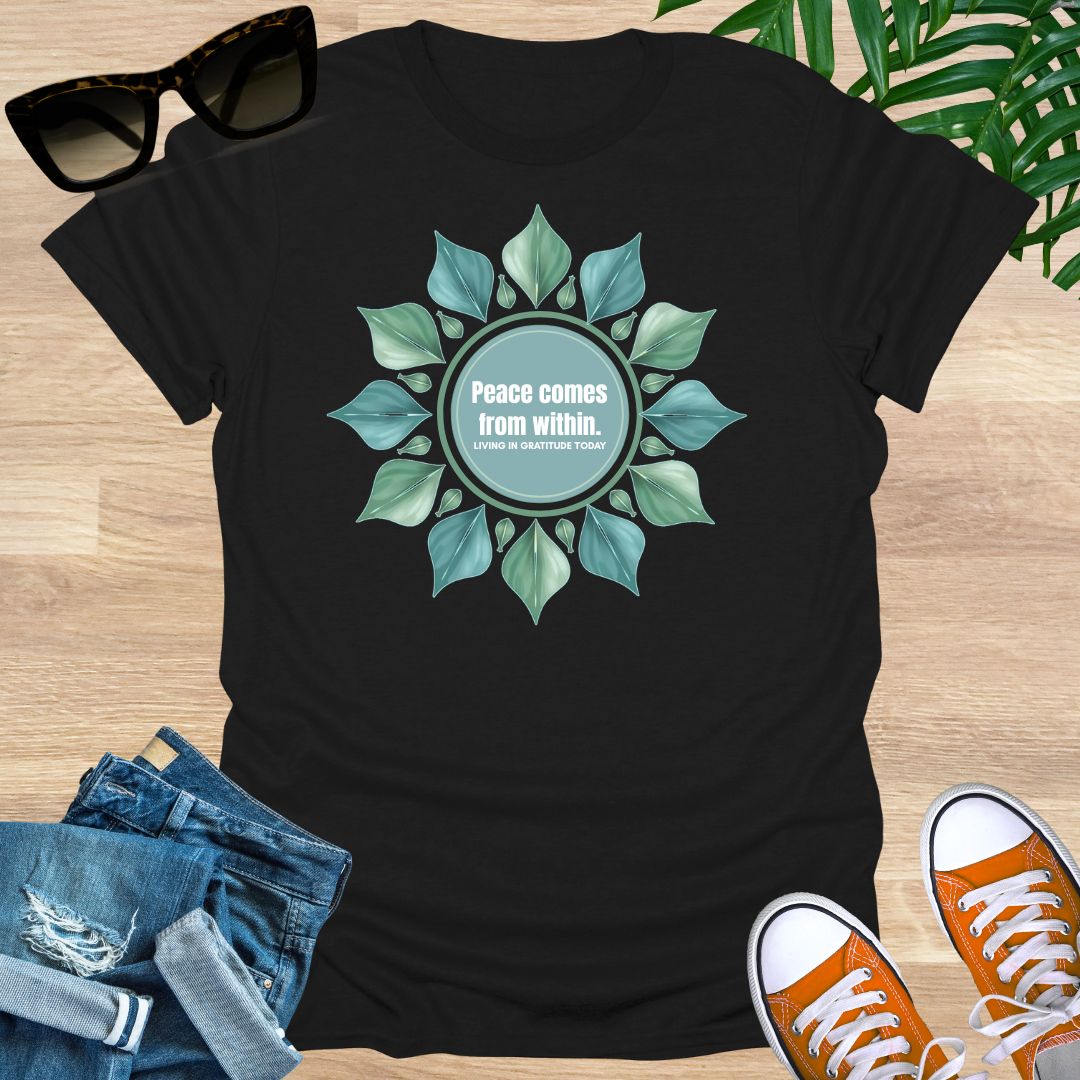 Peace Comes From Within, Mandala, Unisex T-Shirt