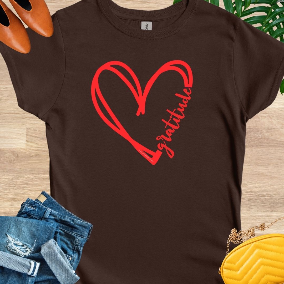 GRATITUDE Heart T-Shirt