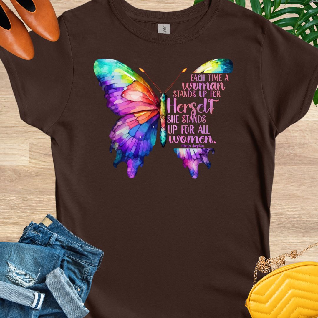 Stand Up For All Women, Butterfly, T-Shirt