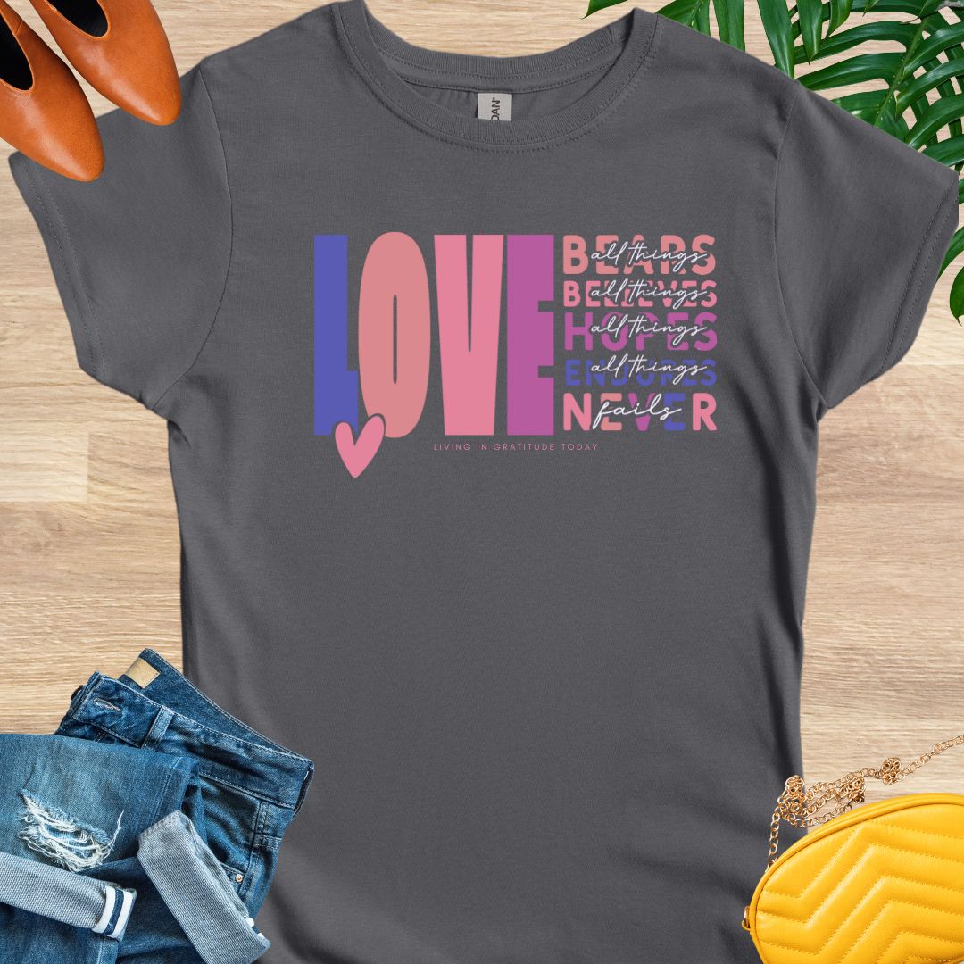 Love Endures (Purple) T-Shirt