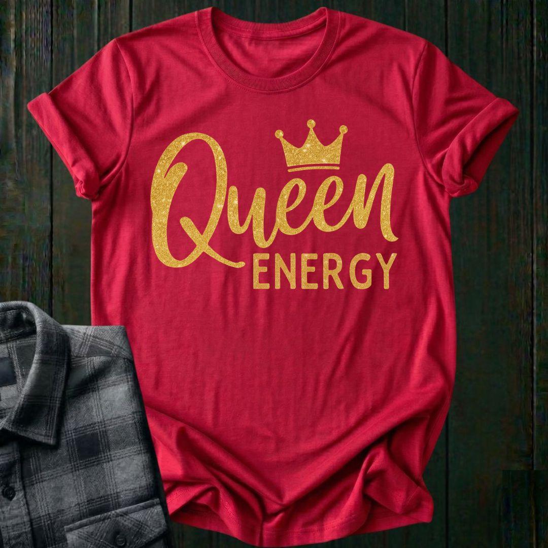 Queen Energy Glitter Crown Unisex T-Shirt