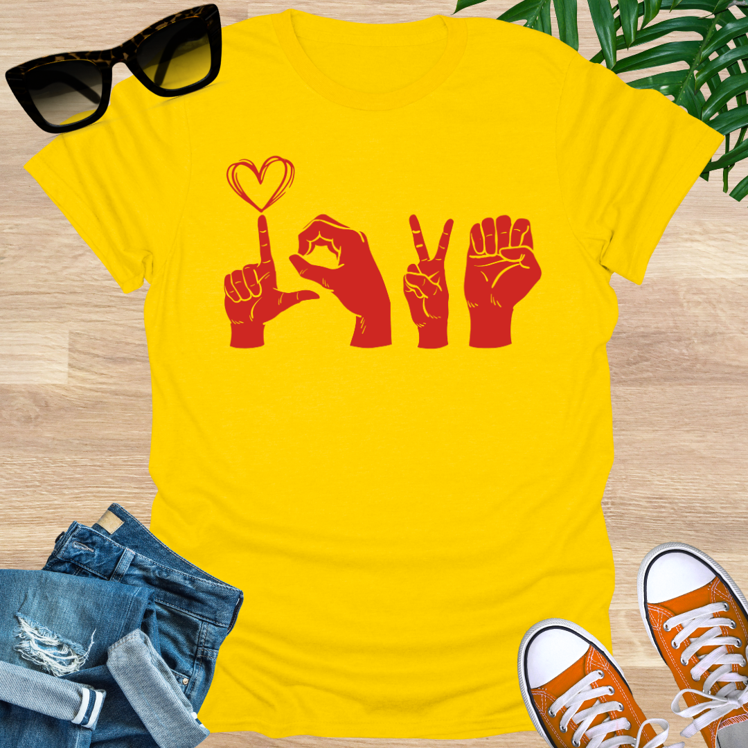 Love, Sign Language, Unisex T-Shirt
