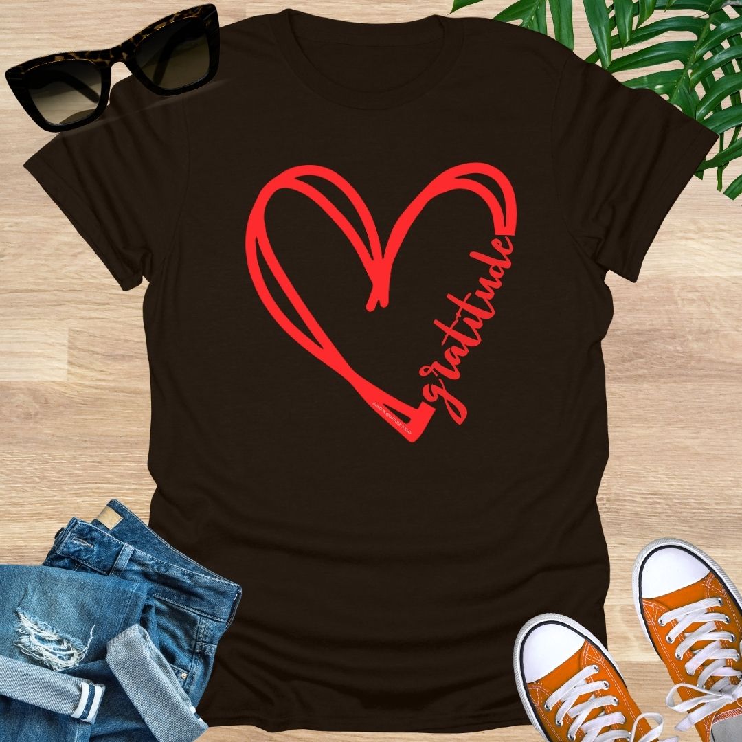 GRATITUDE Heart Unisex T-Shirt