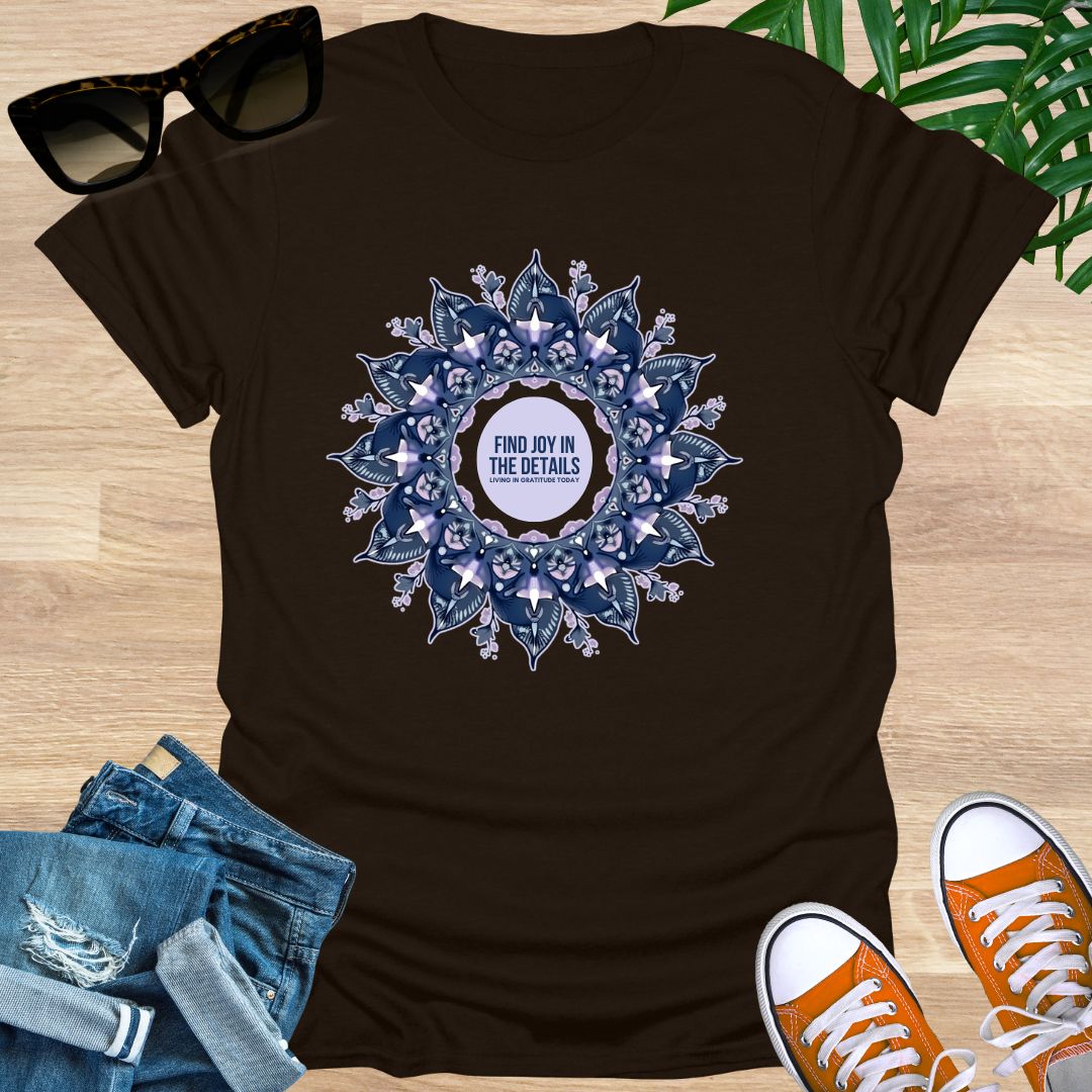Find Joy in the Details, Mandala, Unisex T-Shirt