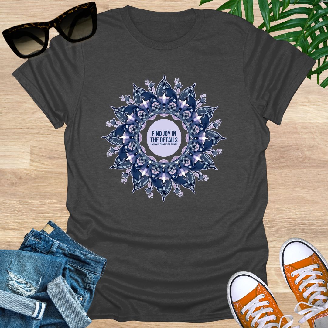 Find Joy in the Details, Mandala, Unisex T-Shirt