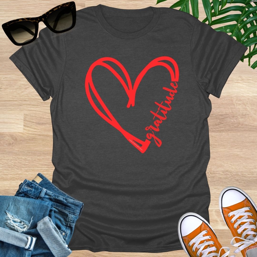 GRATITUDE Heart Unisex T-Shirt