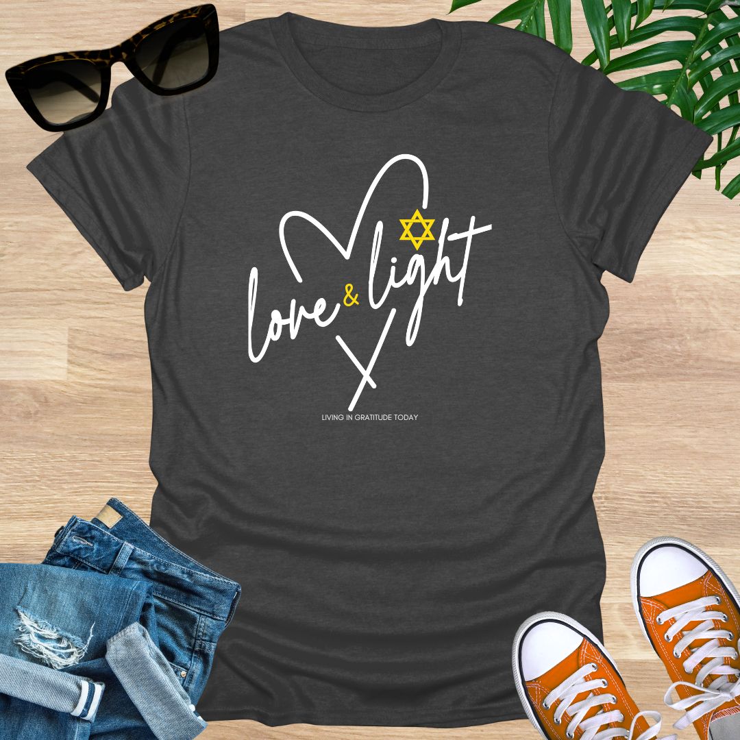 Love and Light Heart, Unisex T-Shirt