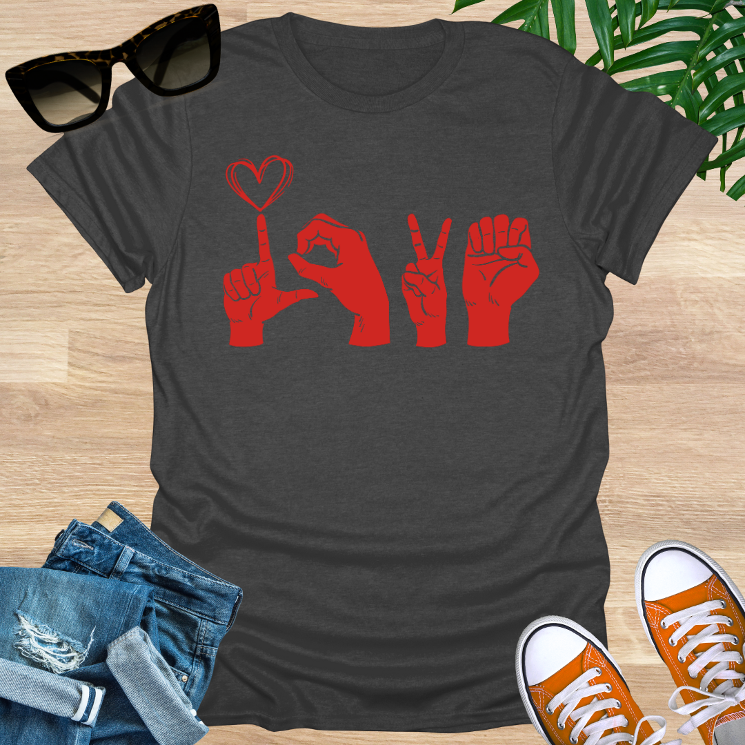 Love, Sign Language, Unisex T-Shirt