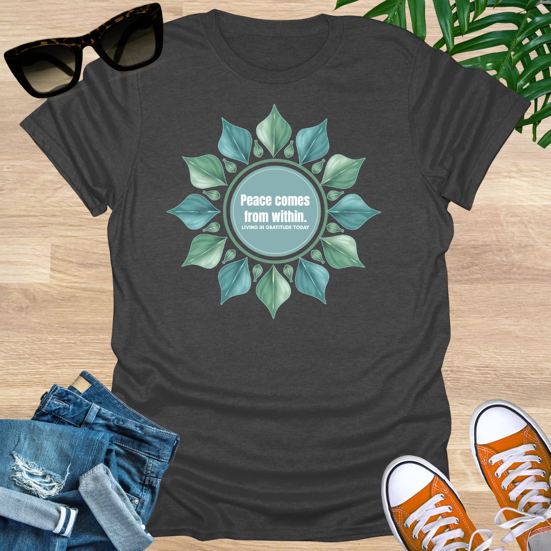 Peace Comes From Within, Mandala, Unisex T-Shirt