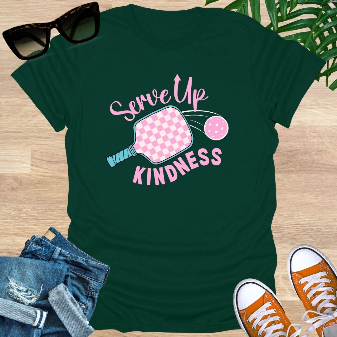 Serve Up Kindness, Pickleball, Unisex T-Shirt