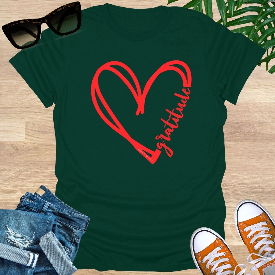 GRATITUDE Heart Unisex T-Shirt