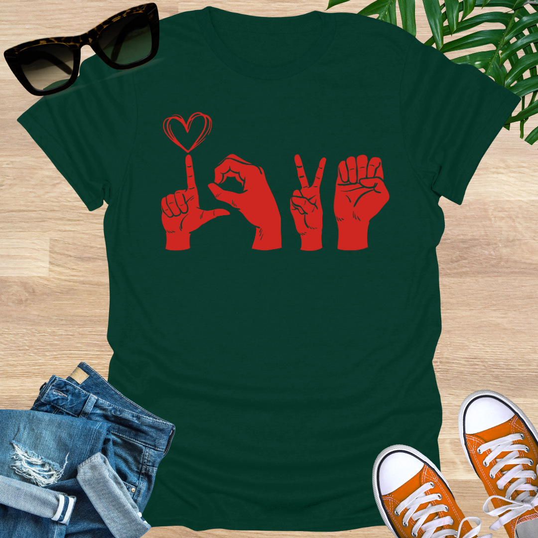 Love, Sign Language, Unisex T-Shirt