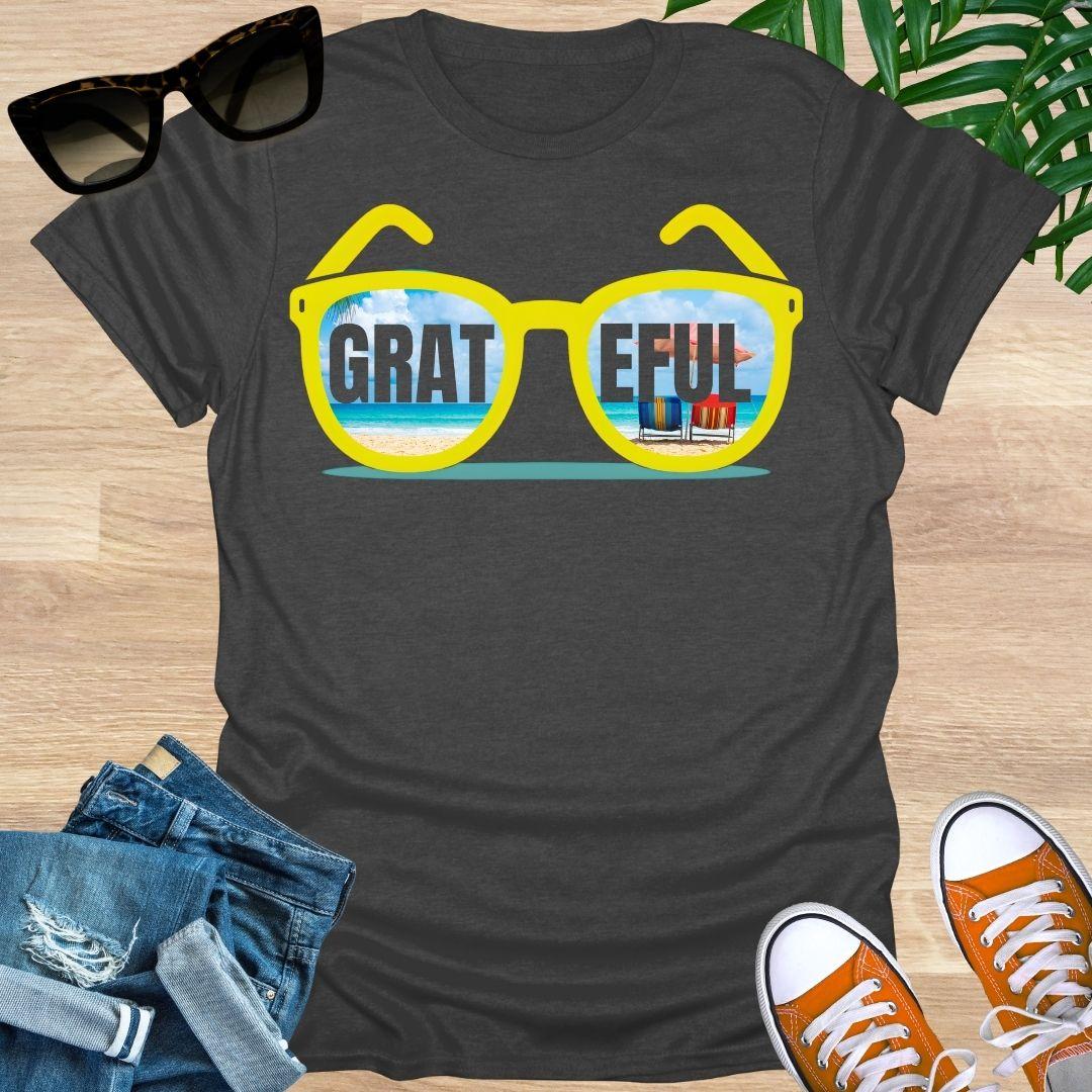 GRATEFUL Sunglasses, Beach Vibes, Unisex Tee