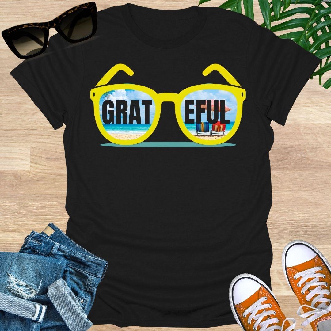 GRATEFUL Sunglasses, Beach Vibes, Unisex Tee