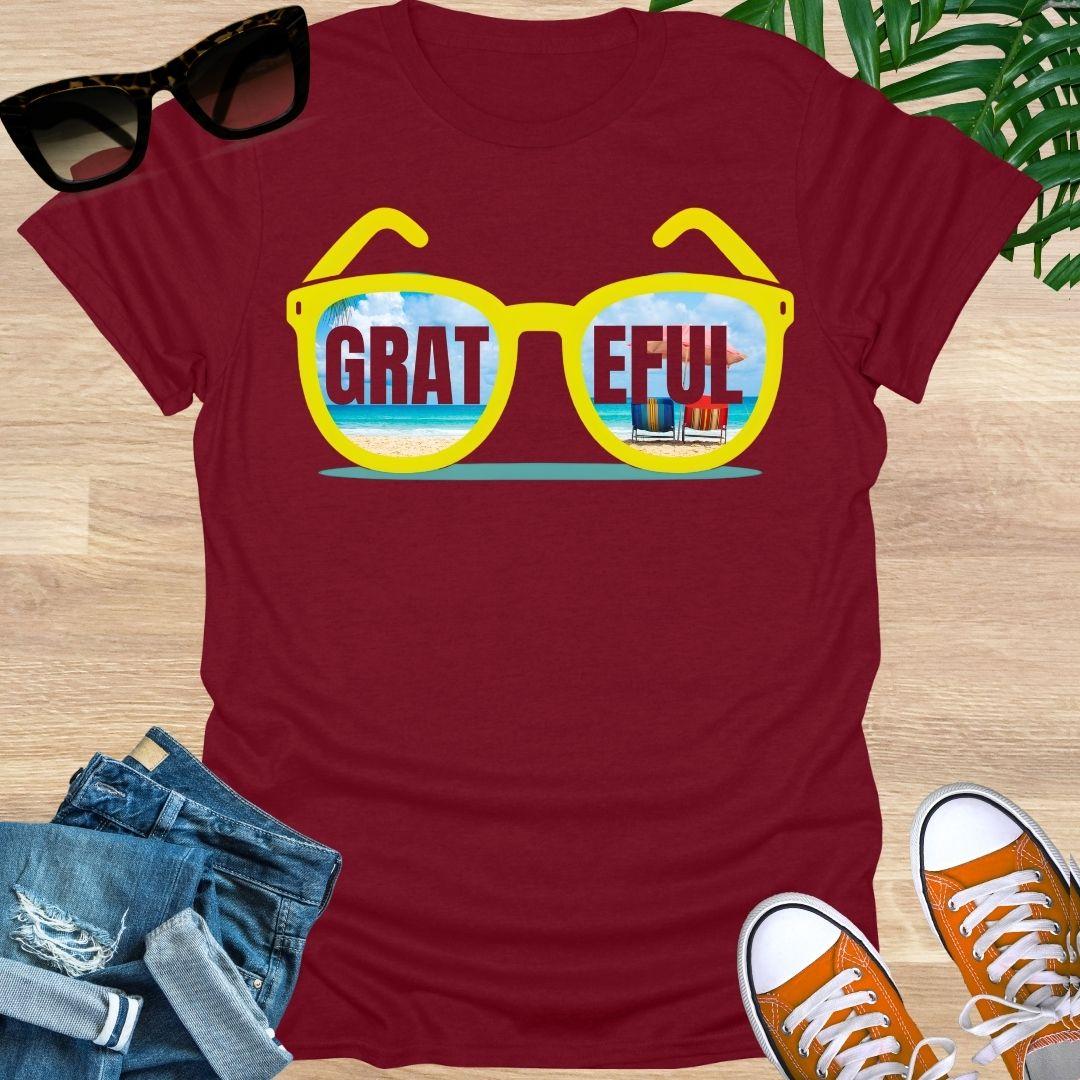 GRATEFUL Sunglasses, Beach Vibes, Unisex Tee
