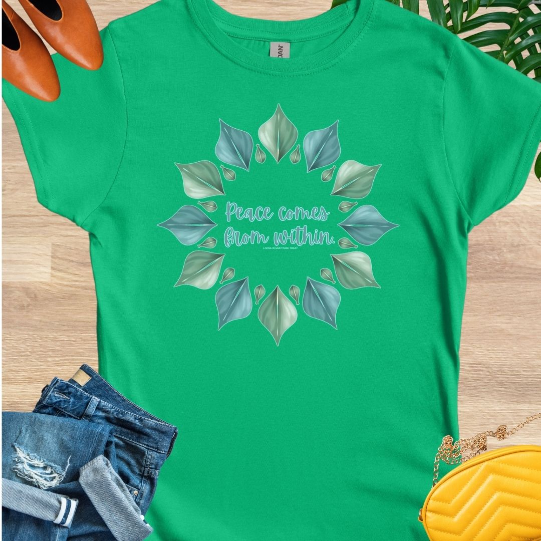 Peace Comes From Within, Mandala, T-Shirt