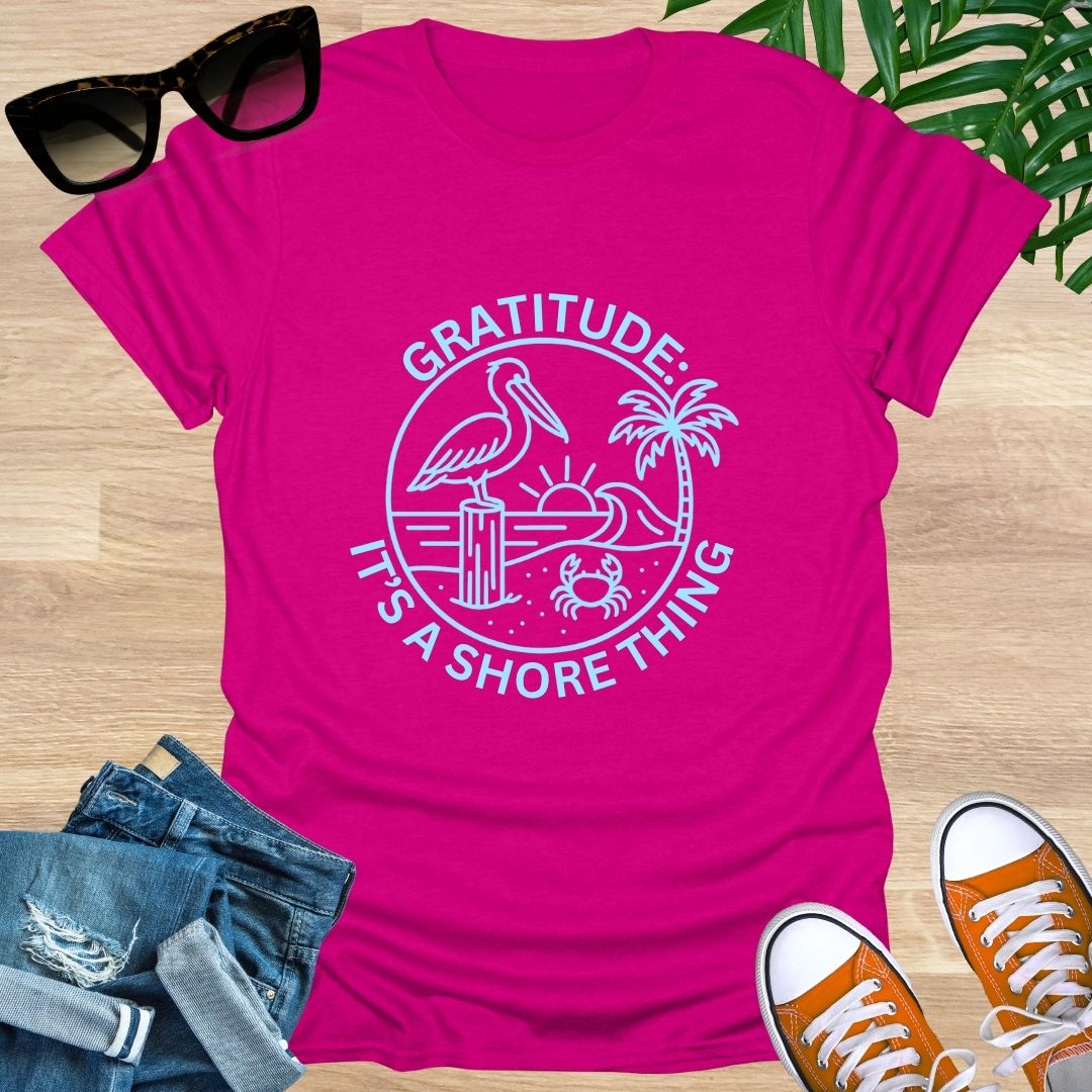Gratitude: It's a Shore Thing, Unisex T-Shirt