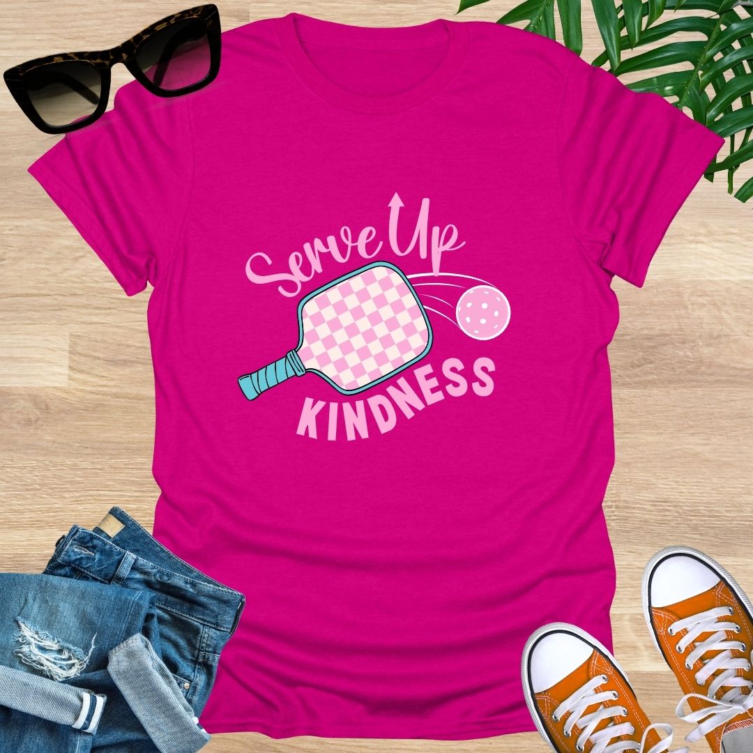 Serve Up Kindness, Pickleball, Unisex T-Shirt