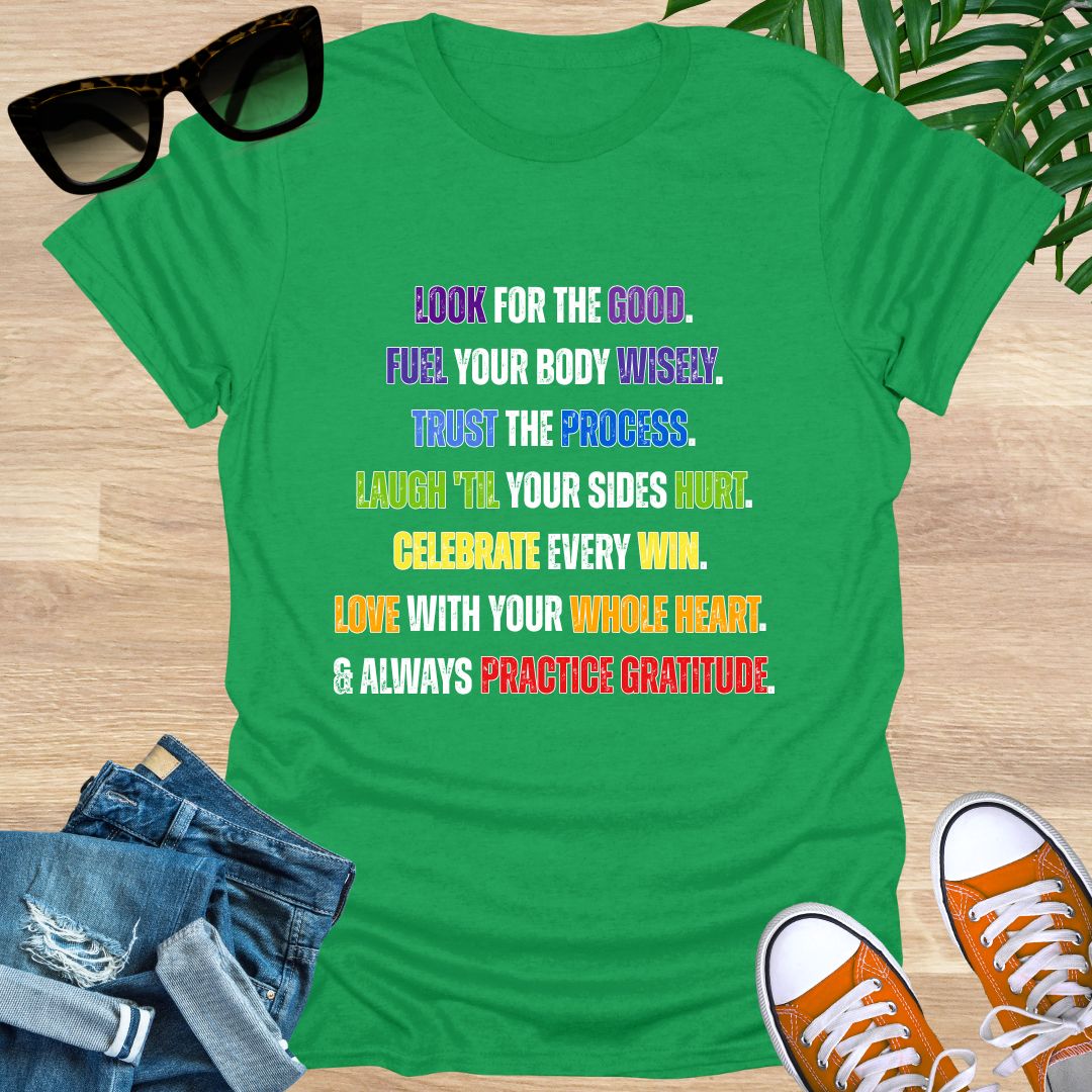 Train, Nourish, Trust, Laugh, Honor, Love, Unisex T-Shirt