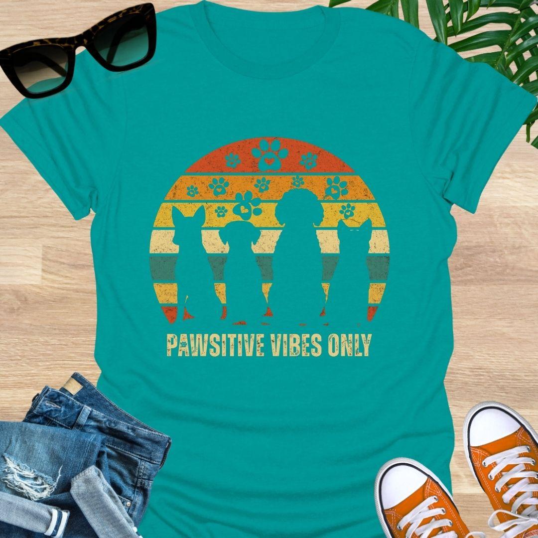 Pawsitive Vibes Only Dog Tee, Unisex T-Shirt
