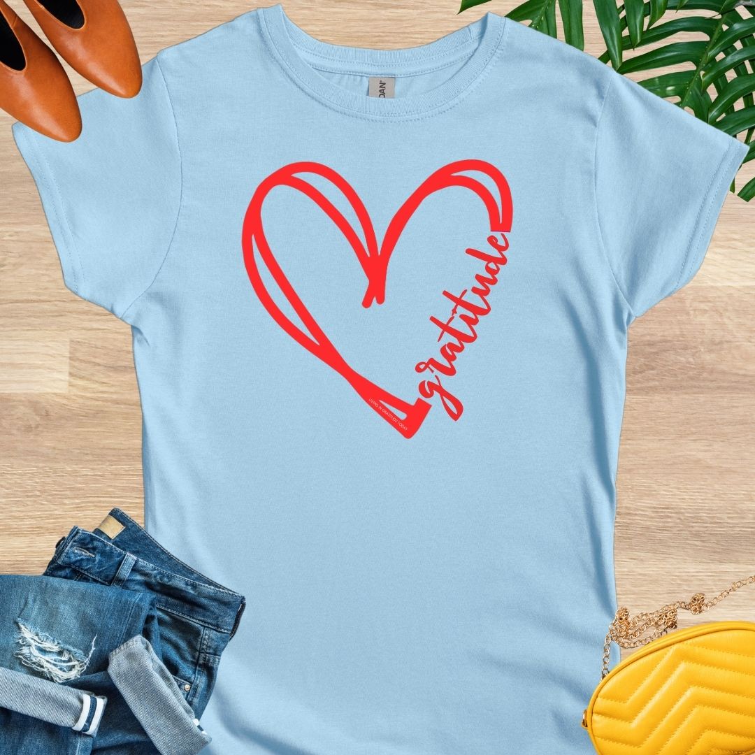 GRATITUDE Heart T-Shirt