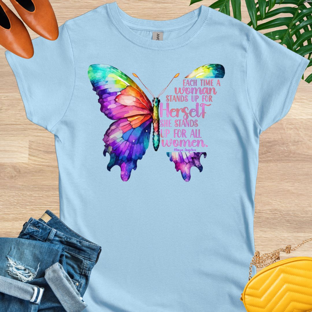 Stand Up For All Women, Butterfly, T-Shirt