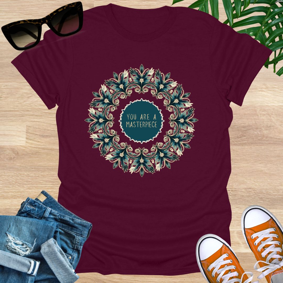 You Are a Masterpiece, Mandala, Unisex T-Shirt