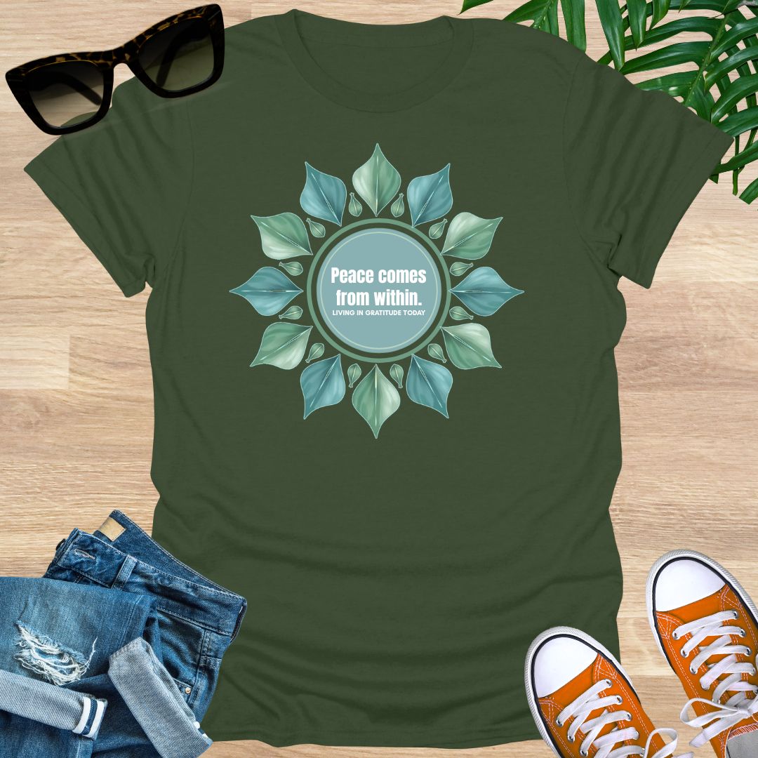 Peace Comes From Within, Mandala, Unisex T-Shirt