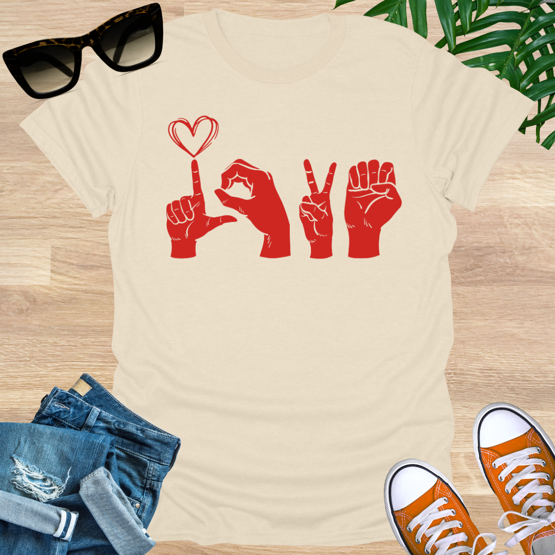 Love, Sign Language, Unisex T-Shirt