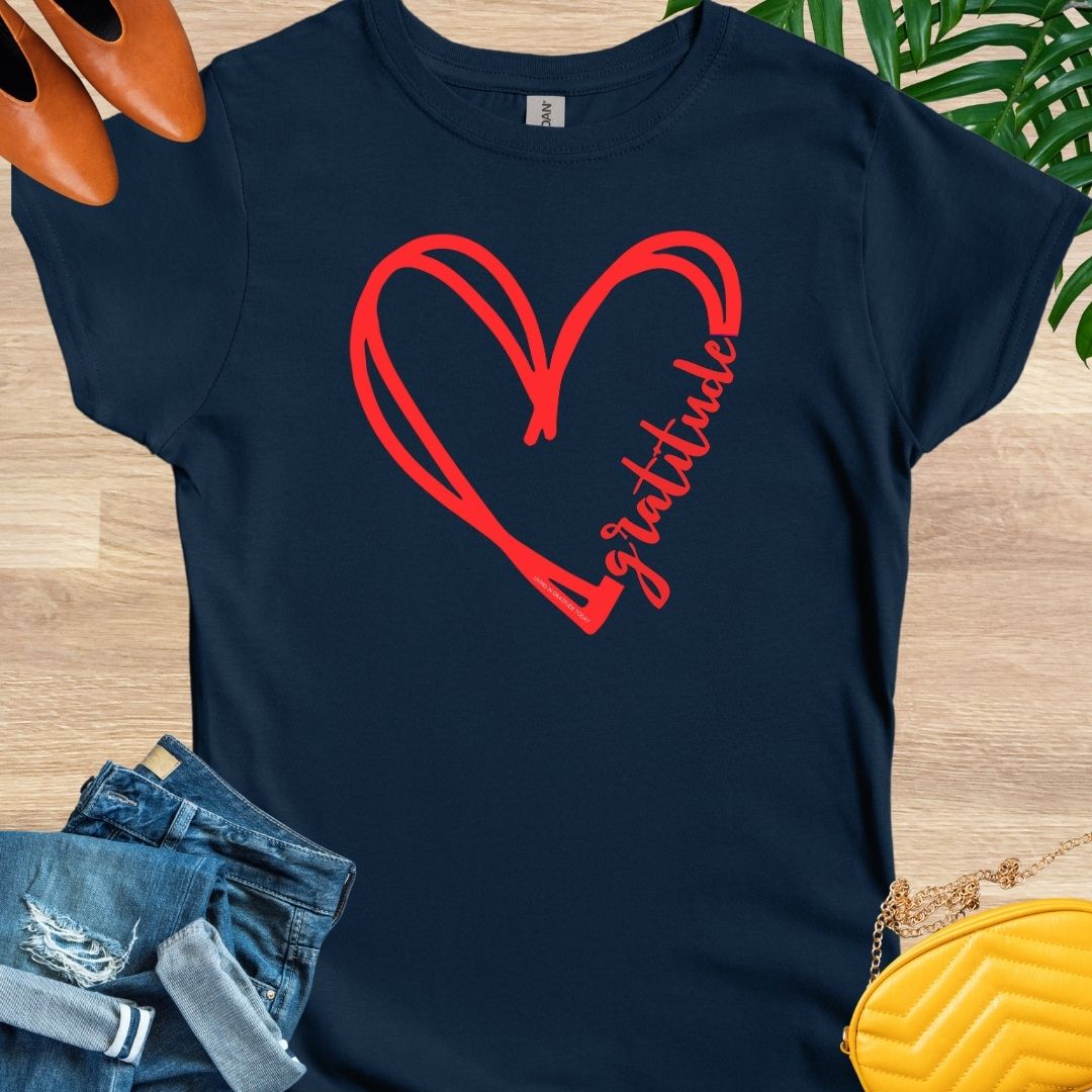 GRATITUDE Heart T-Shirt
