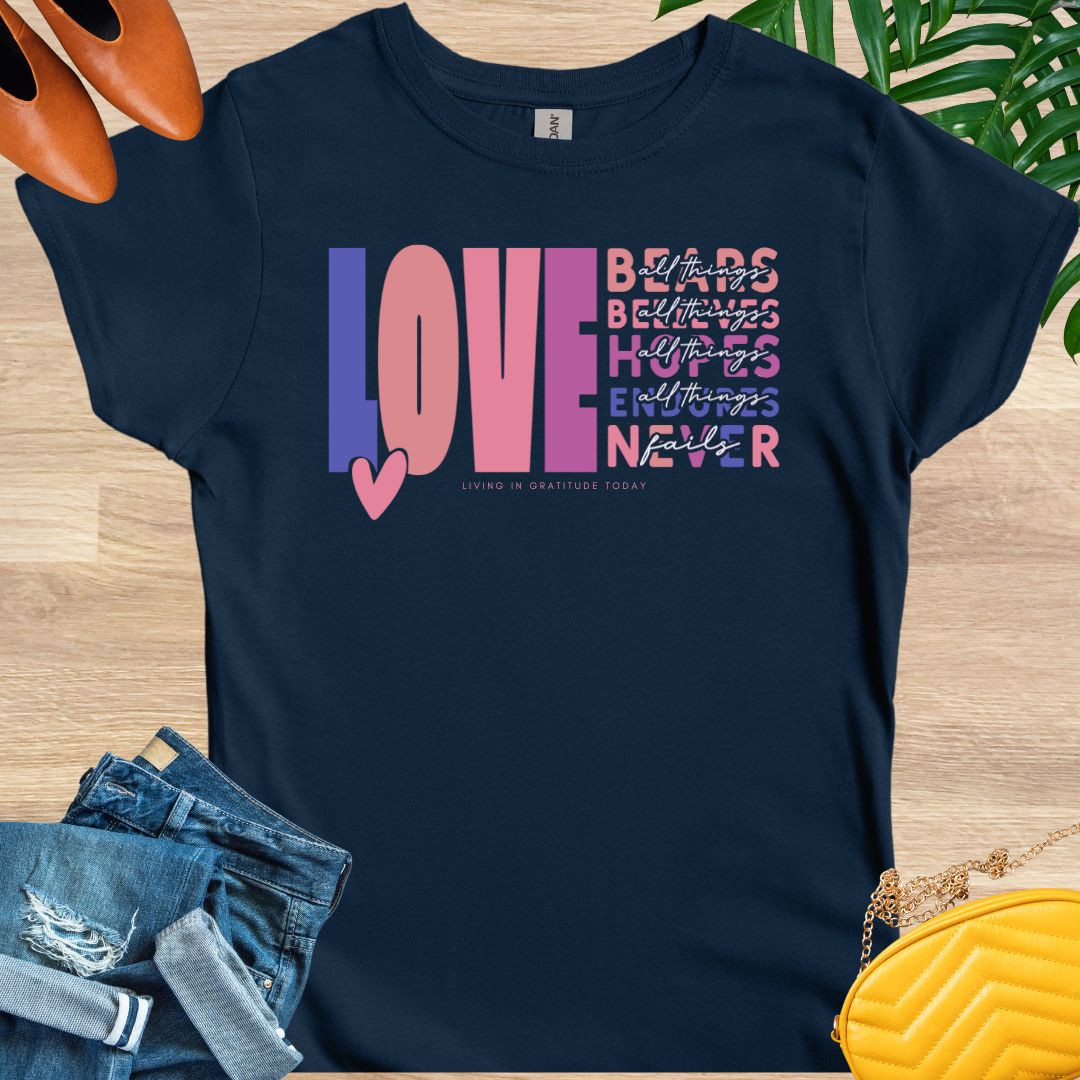 Love Endures (Purple) T-Shirt