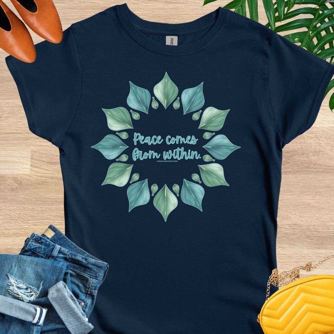 Peace Comes From Within, Mandala, T-Shirt