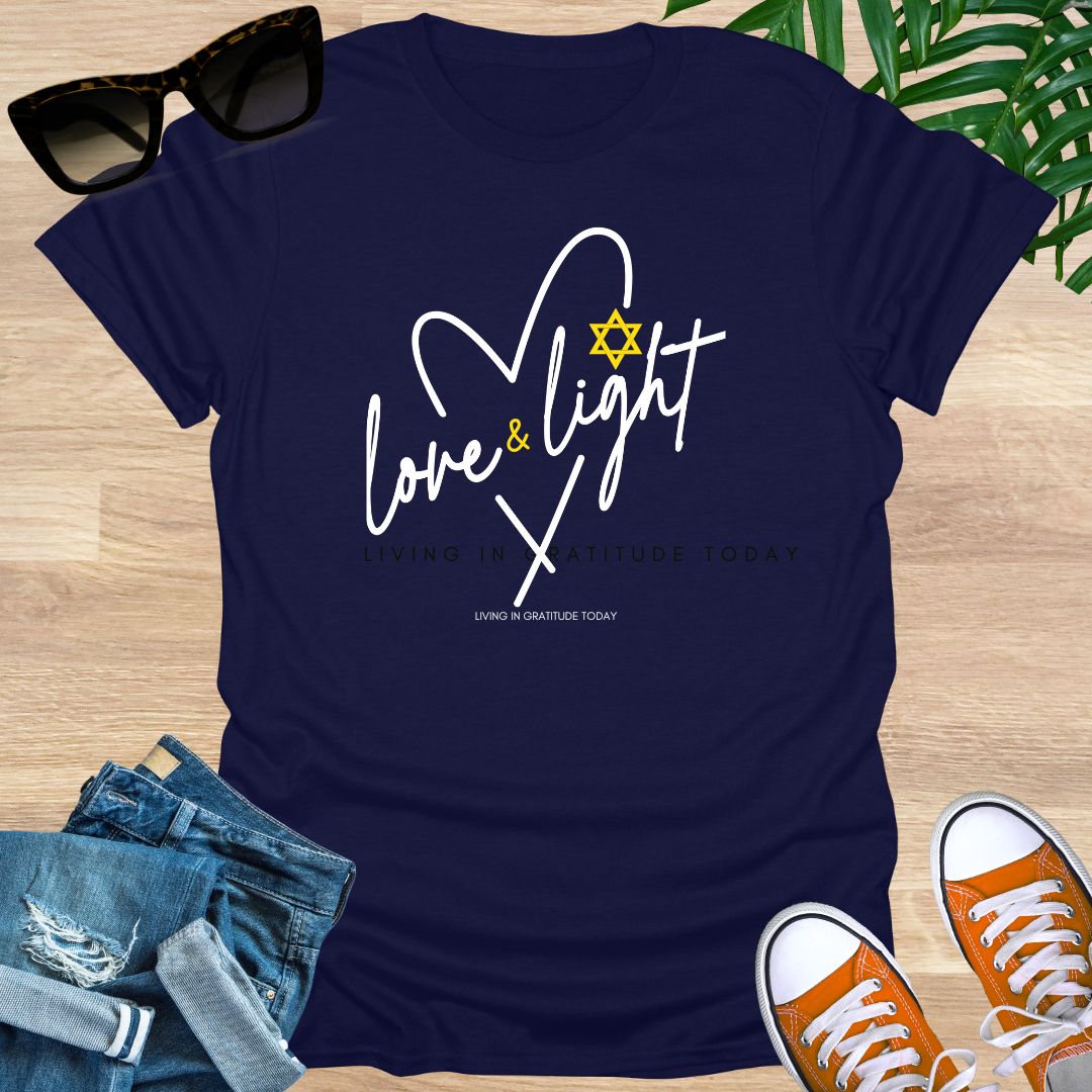 Love and Light Heart, Unisex T-Shirt