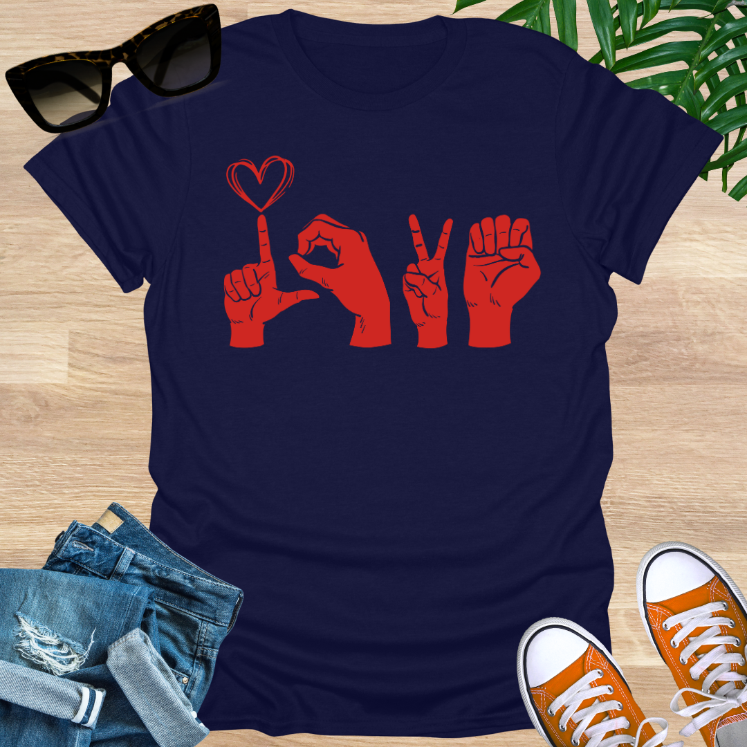 Love, Sign Language, Unisex T-Shirt