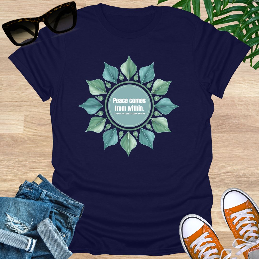 Peace Comes From Within, Mandala, Unisex T-Shirt