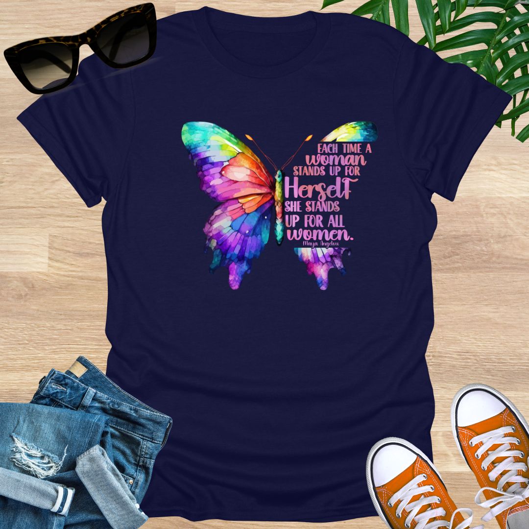 Stand Up For All Women, Butterfly, Unisex T-Shirt