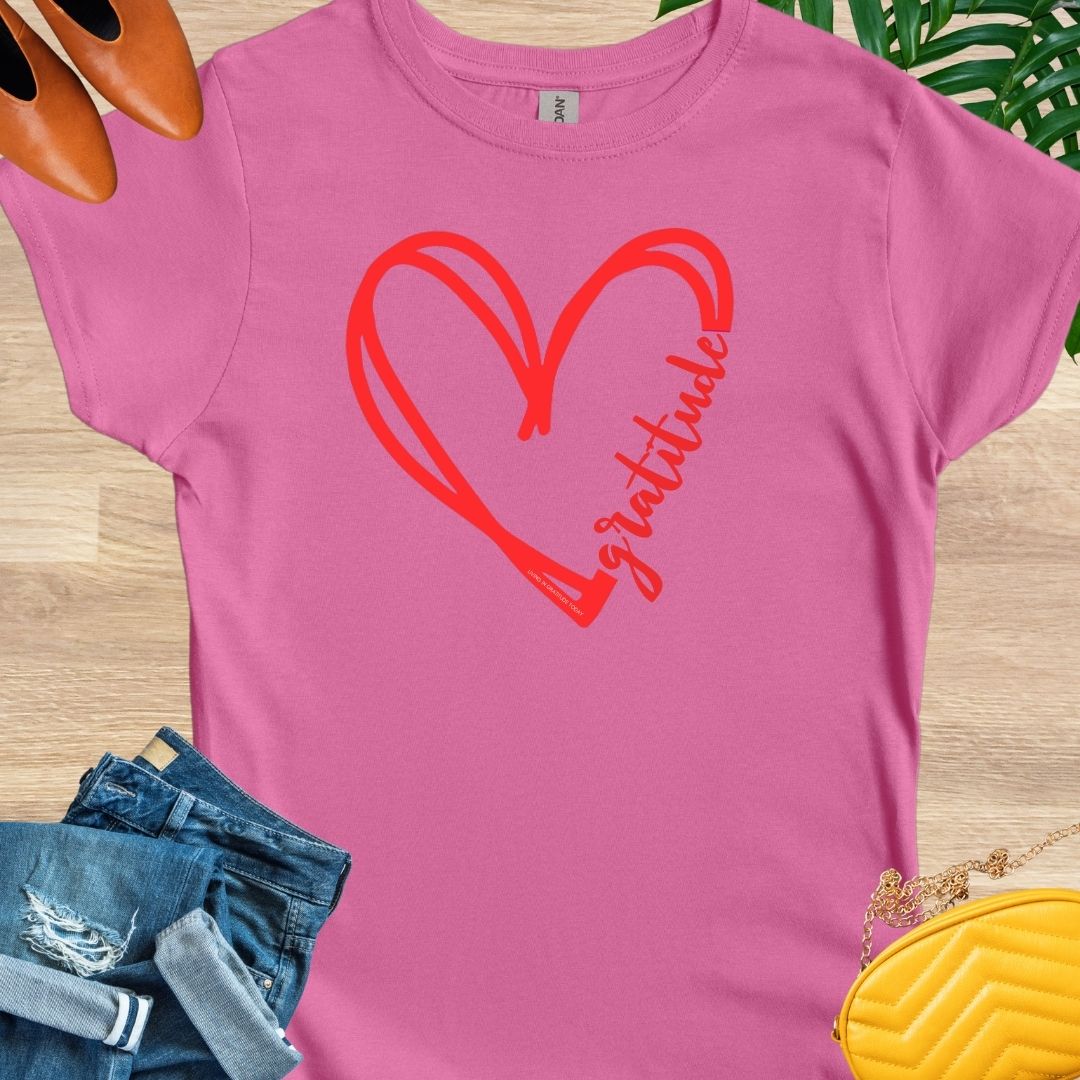 GRATITUDE Heart T-Shirt