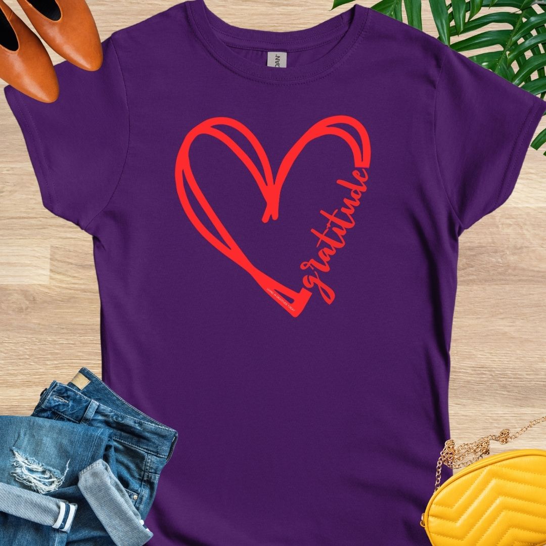 GRATITUDE Heart T-Shirt