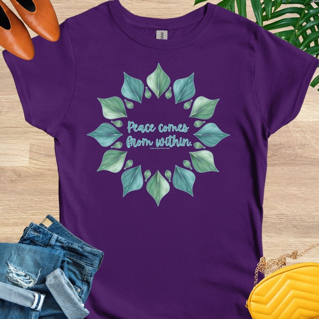 Peace Comes From Within, Mandala, T-Shirt