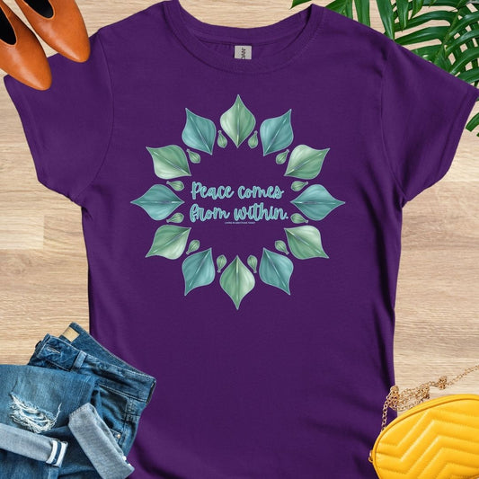 Peace Comes From Within, Mandala, T-Shirt