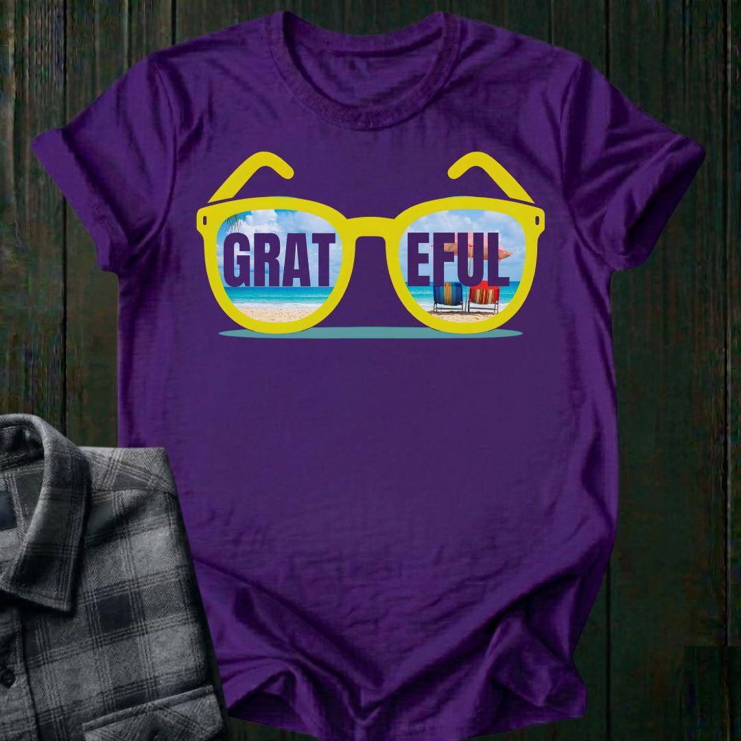 GRATEFUL Sunglasses, Beach Vibes, Unisex Tee