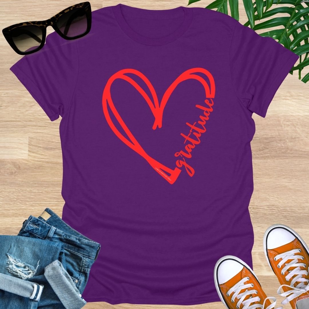 GRATITUDE Heart Unisex T-Shirt