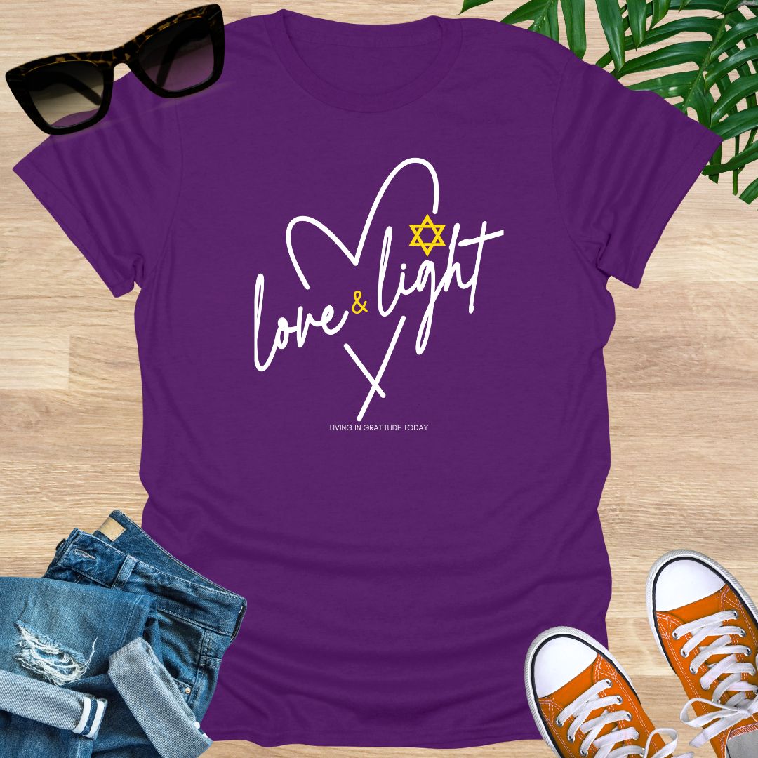 Love and Light Heart, Unisex T-Shirt