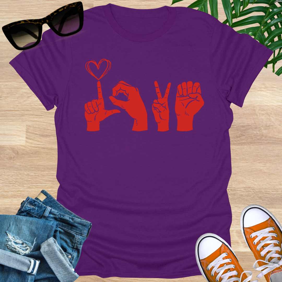 Love, Sign Language, Unisex T-Shirt